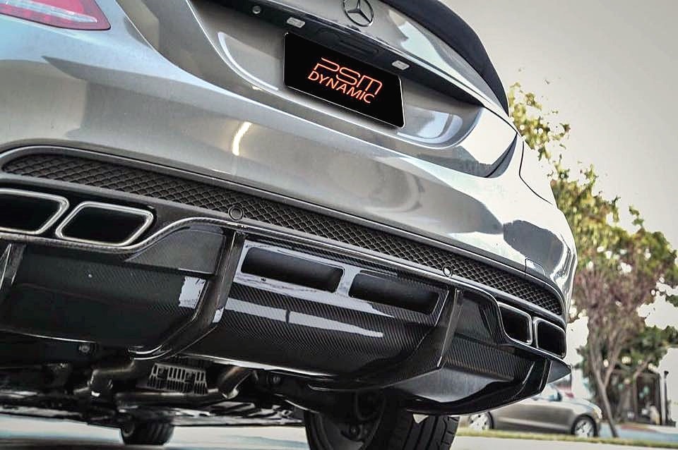 W205 C63- PSM style Carbon Rear Diffuser 03